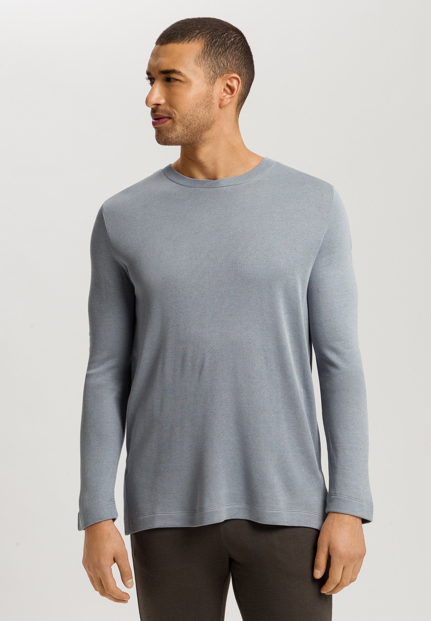 Woolen Comfort L/SLV Shirt | cliff grey 075875-072680 - Image 2