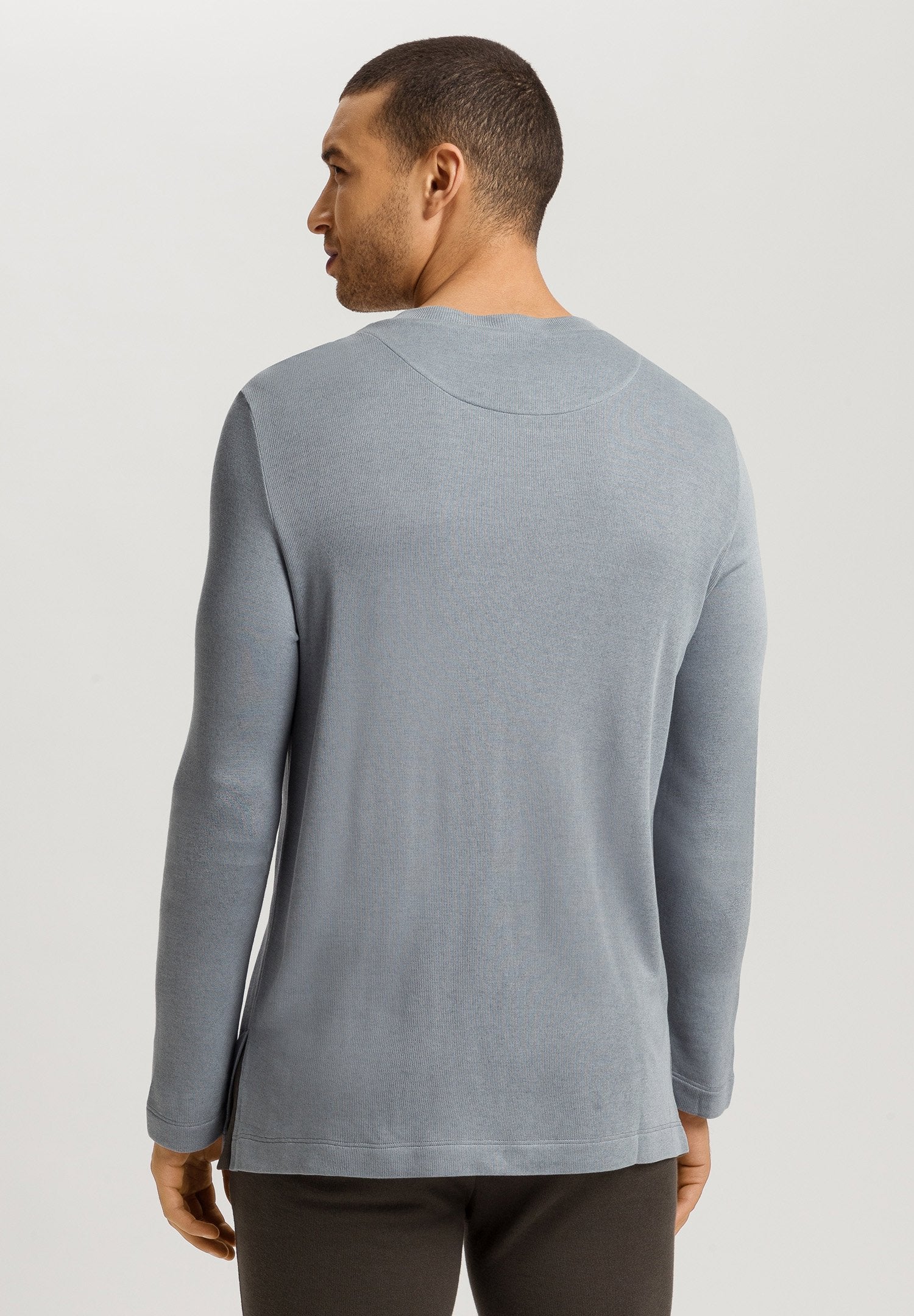 Woolen Comfort L/SLV Shirt | cliff grey 075875-072680 - Image 4