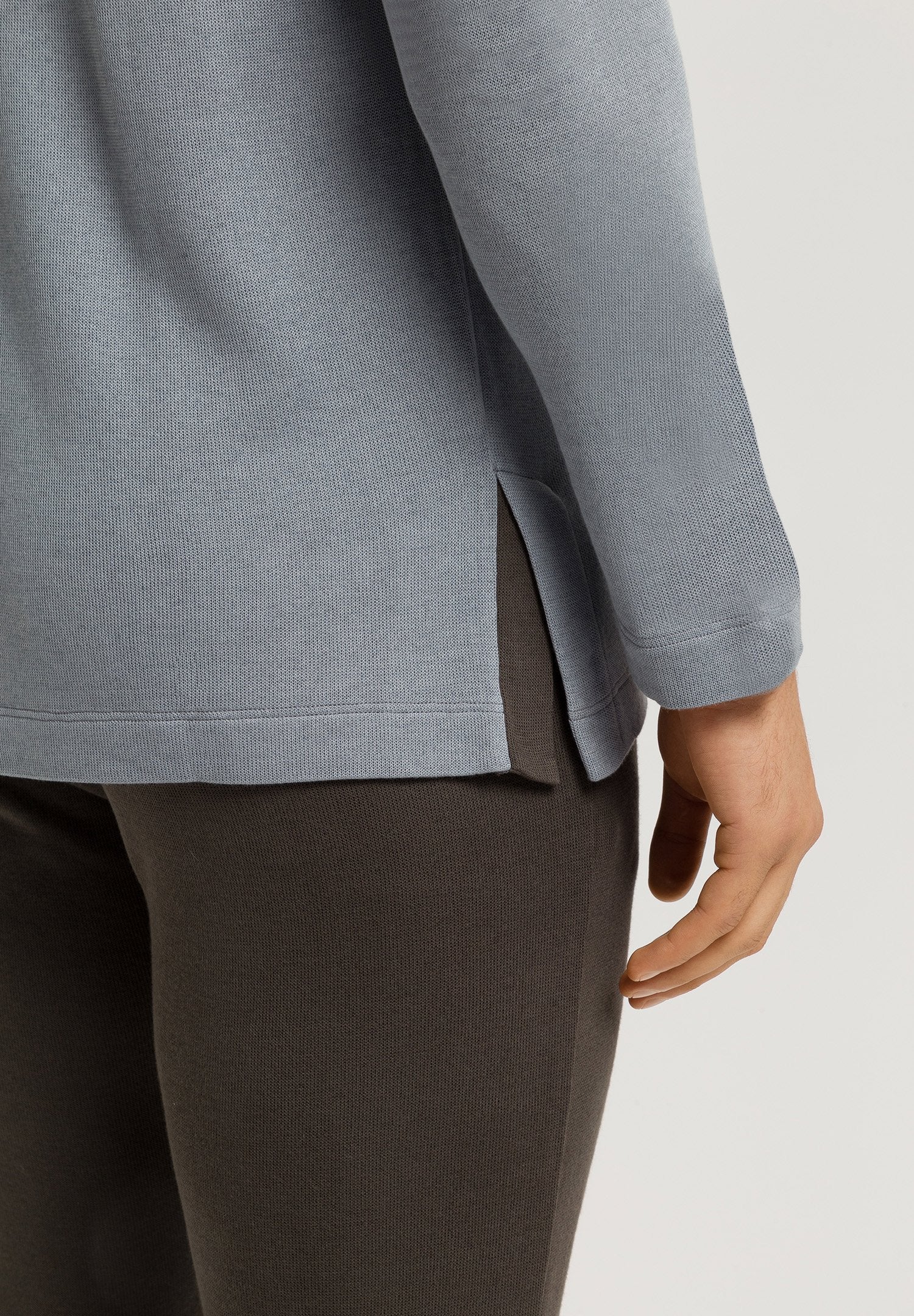 Woolen Comfort L/SLV Shirt | cliff grey 075875-072680 - Image 7