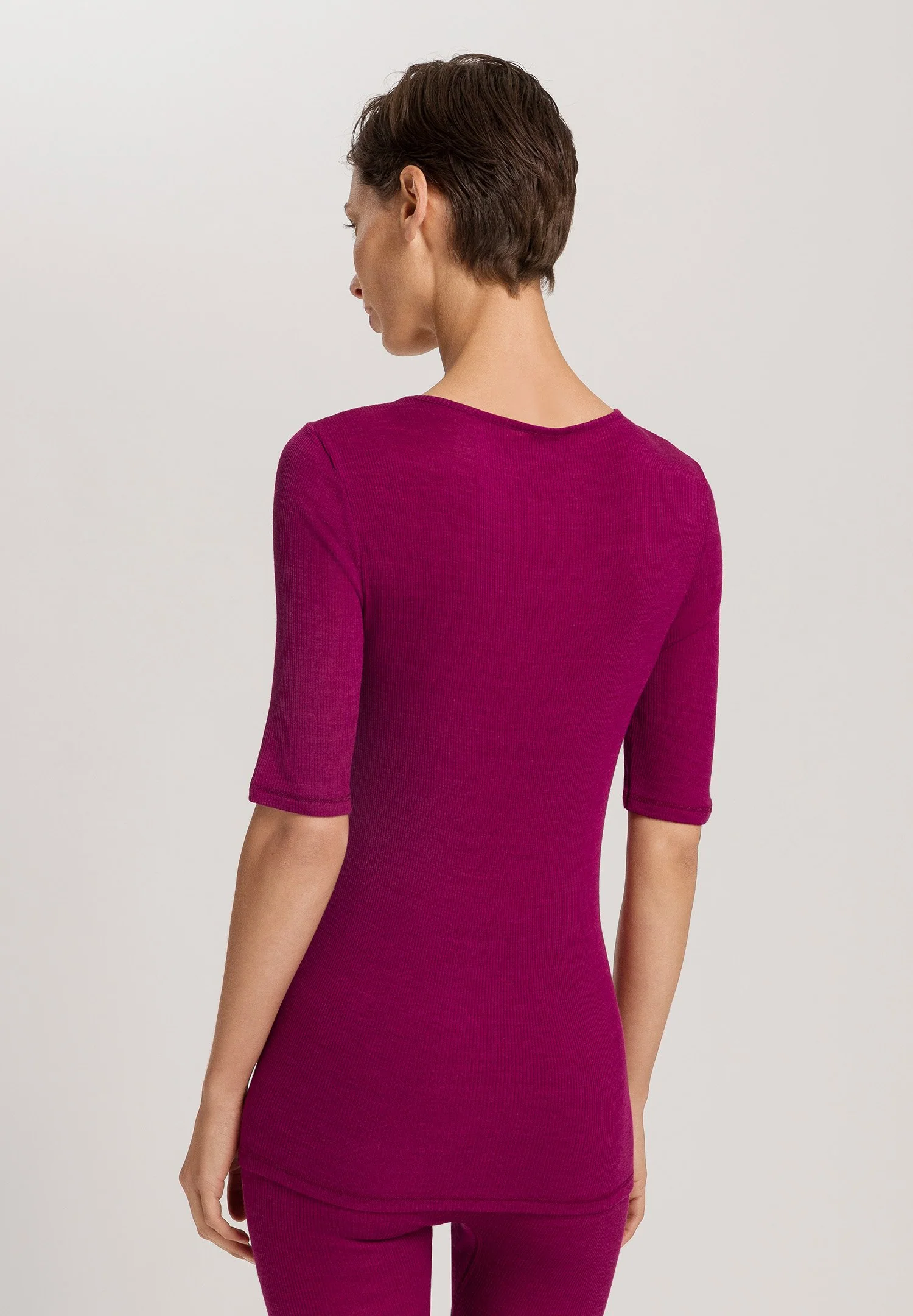 Woolen Lace S/SLV Shirt | pink tourmaline 070829-072473 - Image 4