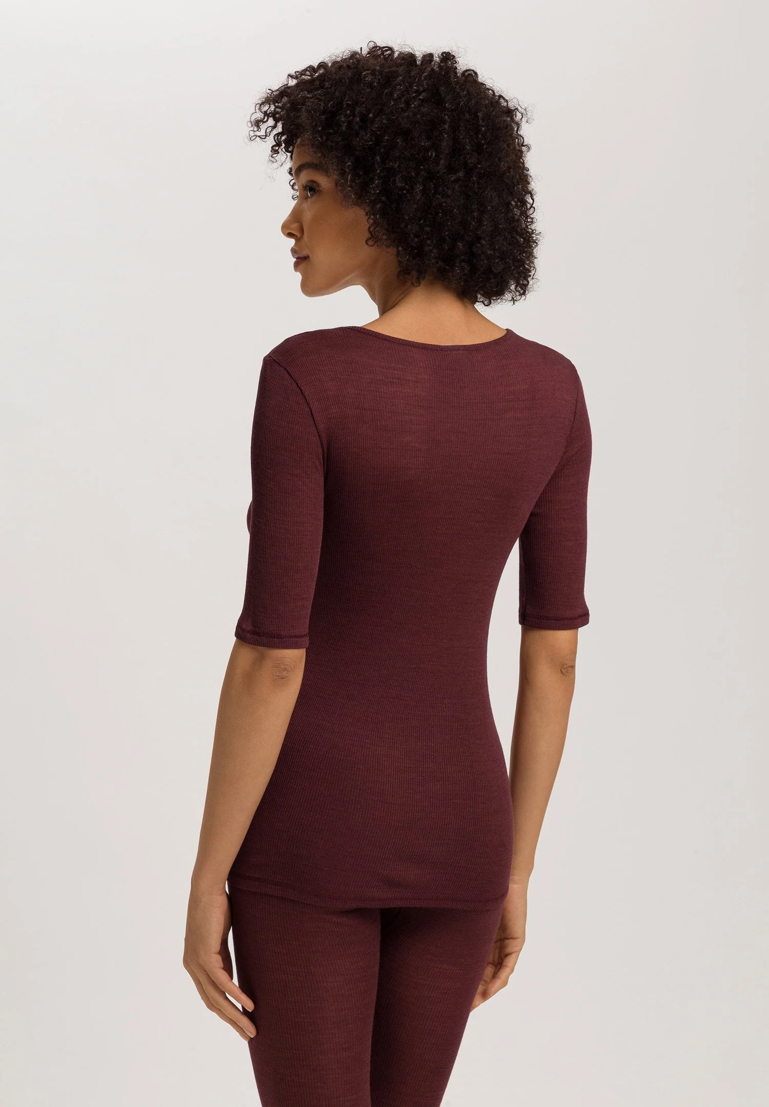 Woolen Lace S/SLV Shirt | vivid brown 070829-072421 - Image 4