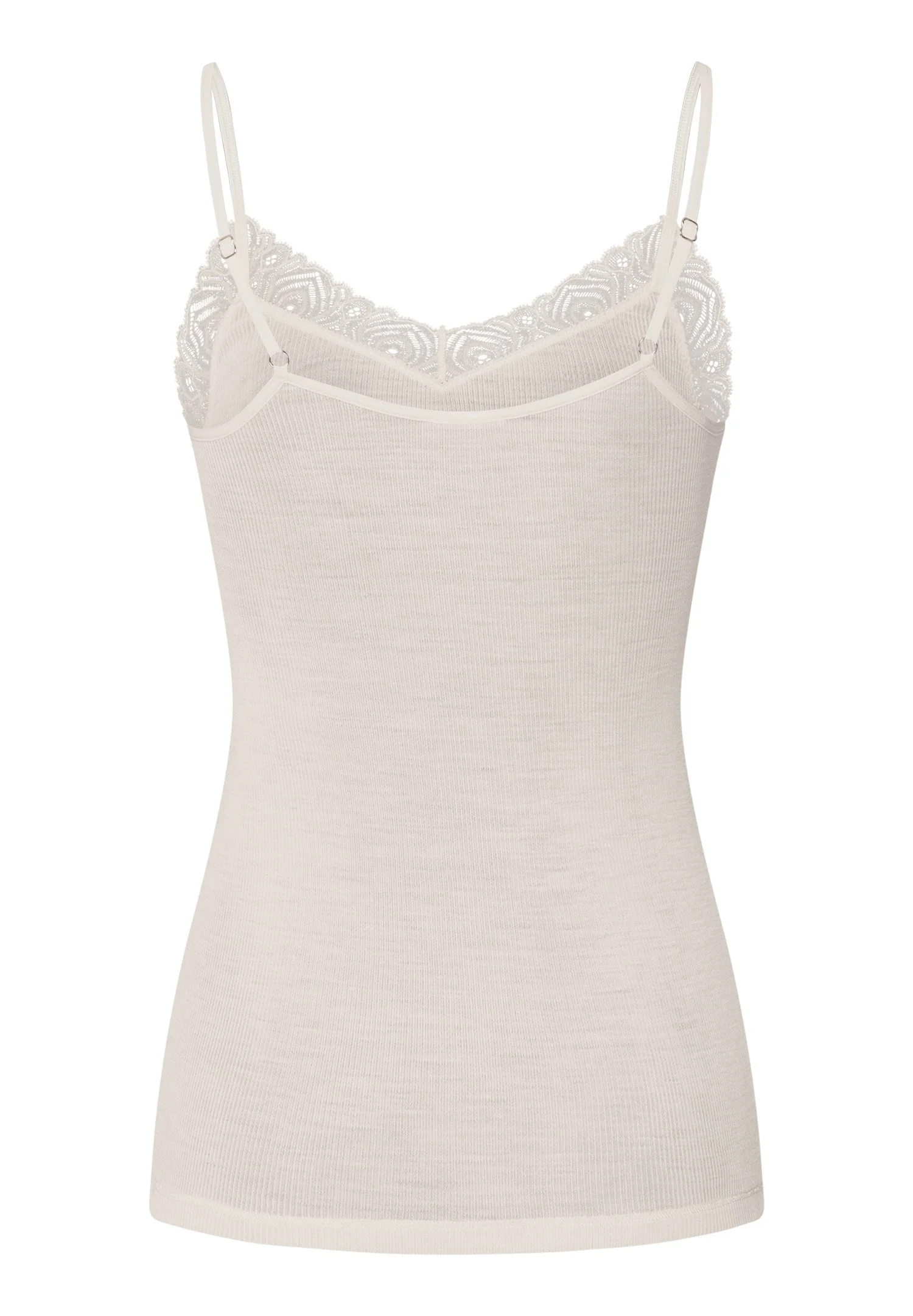 Woolen Lace Spaghetti Top | misty white 070827-072123 - Image 3