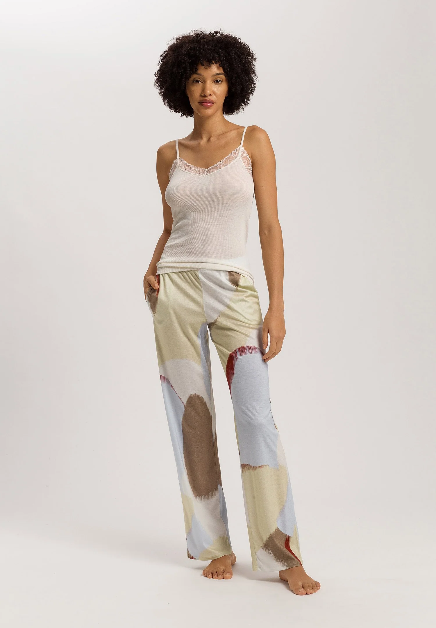 Woolen Lace Spaghetti Top | misty white 070827-072123 - Image 5