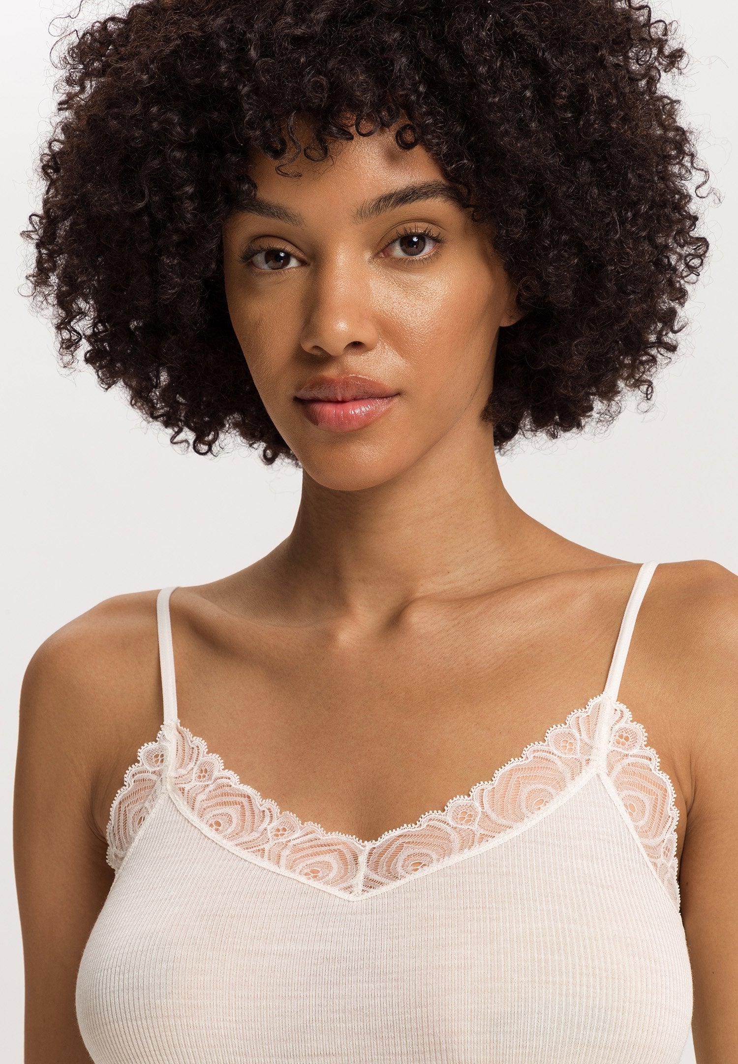 Woolen Lace Spaghetti Top | misty white 070827-072123 - Image 6