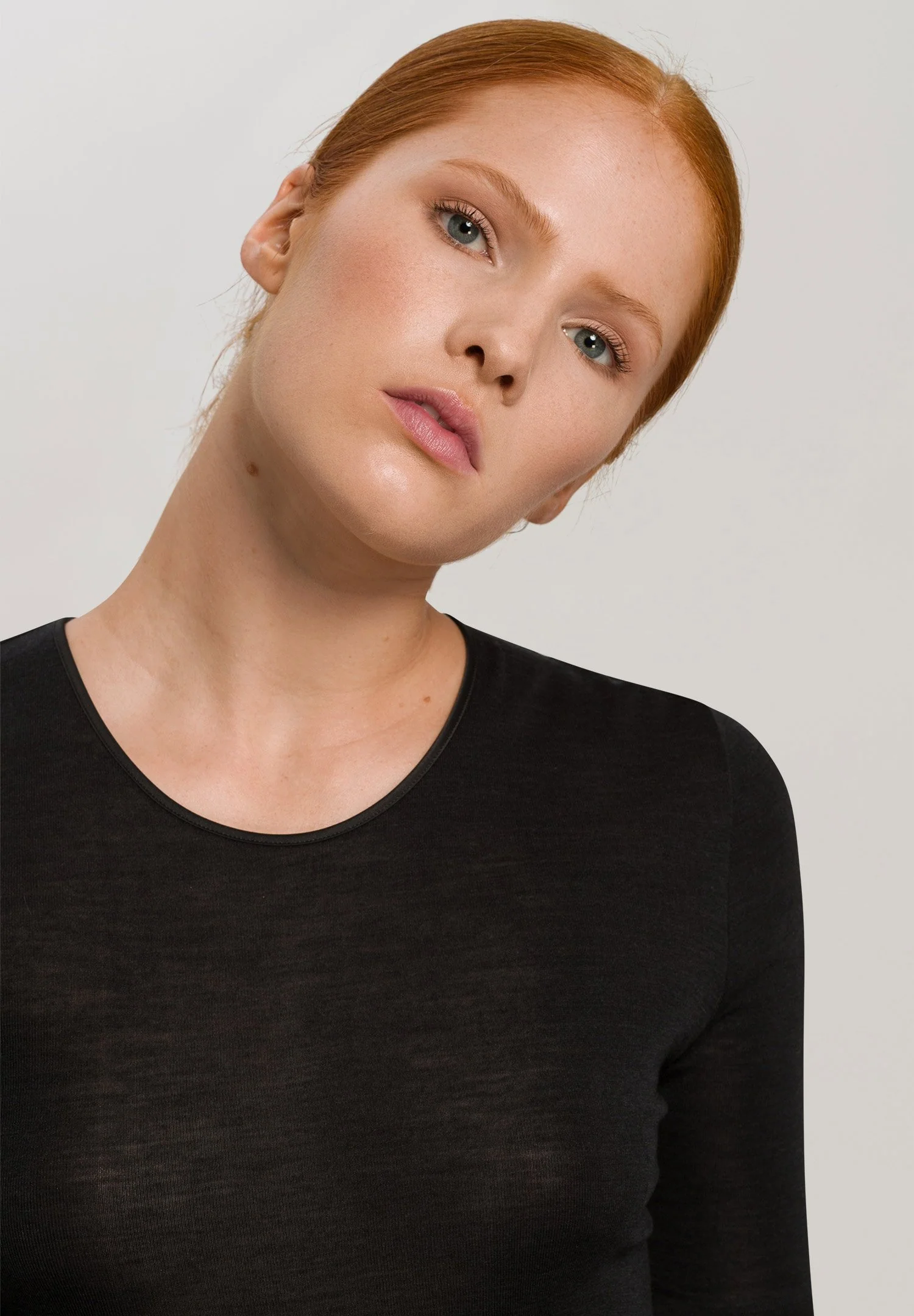 Woolen Silk L/SLV Shirt | black 071409-070018 - Image 6