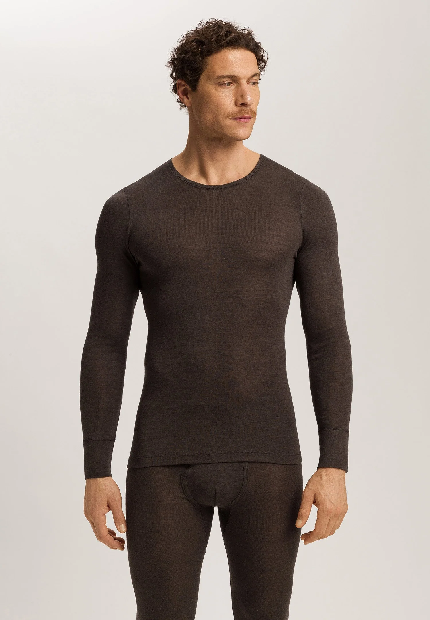 Woolen Silk L/SLV Shirt | earthy ink 073402-072147 - Image 2