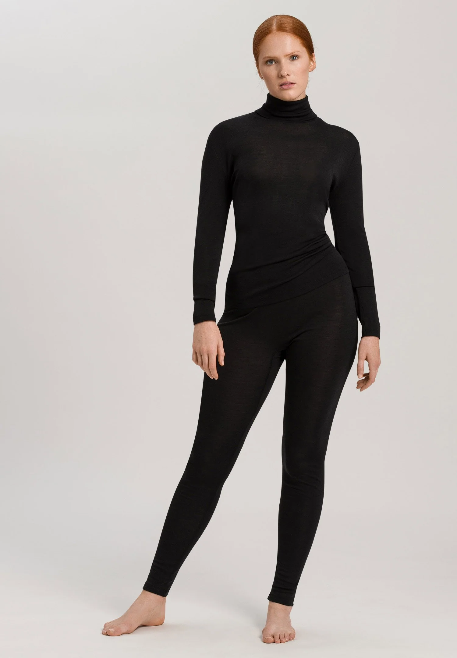 Woolen Silk Leggings | black 071422-070018 - Image 5