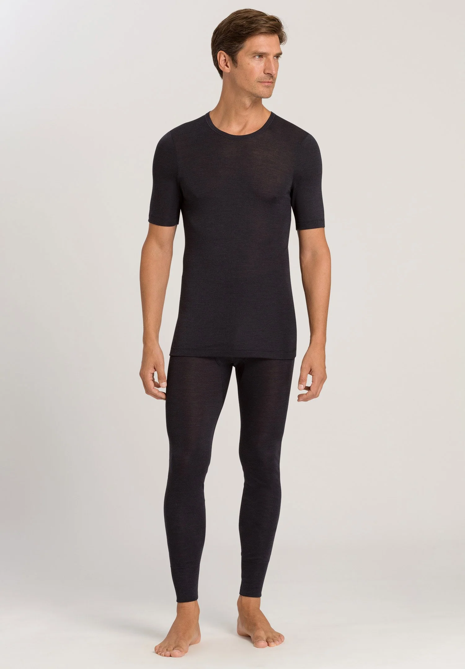 Woolen Silk S/SLV Shirt | anthracite 073401-070176 - Image 5