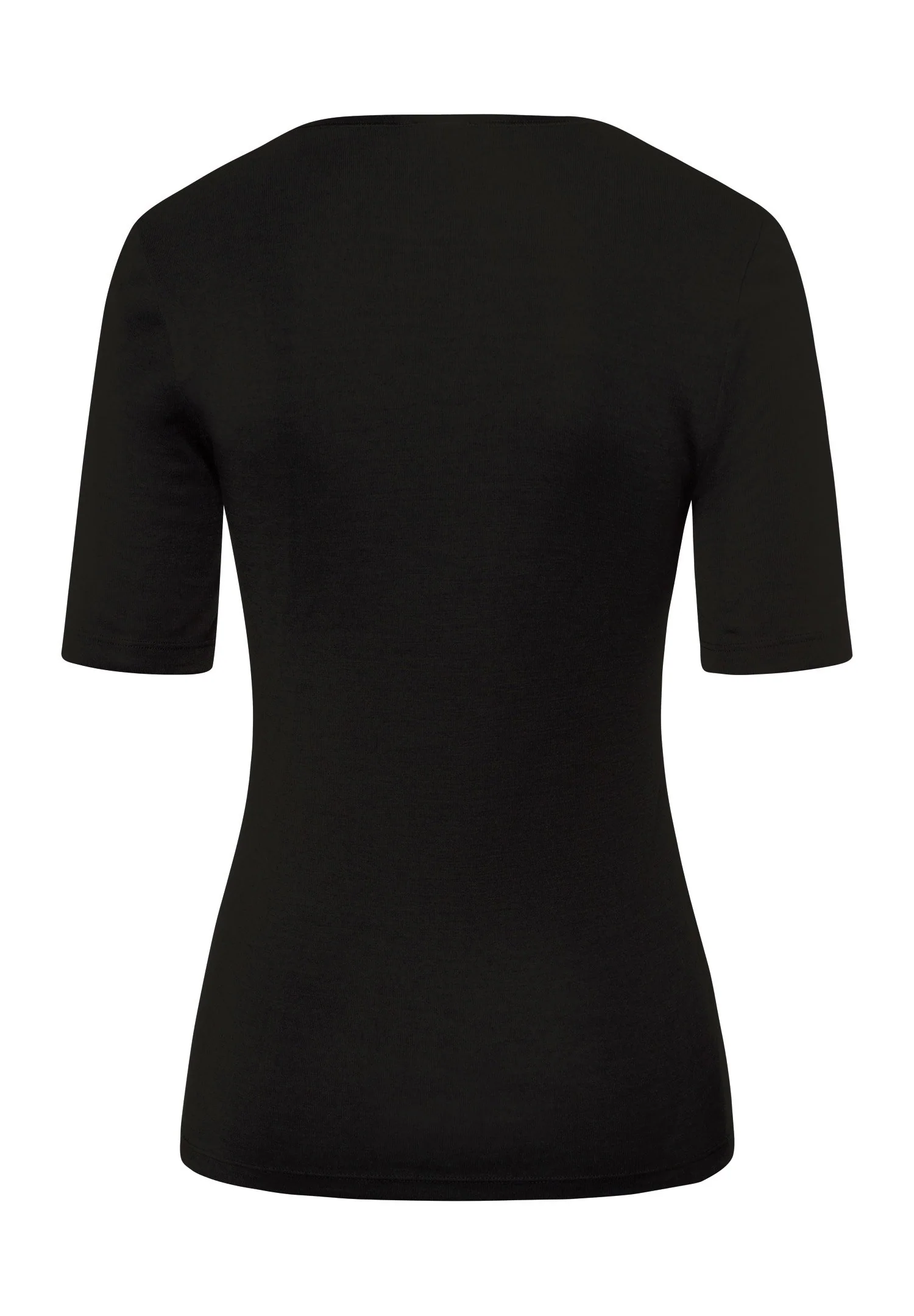 Woolen Silk S/SLV Shirt | black 071417-070018 - Image 3