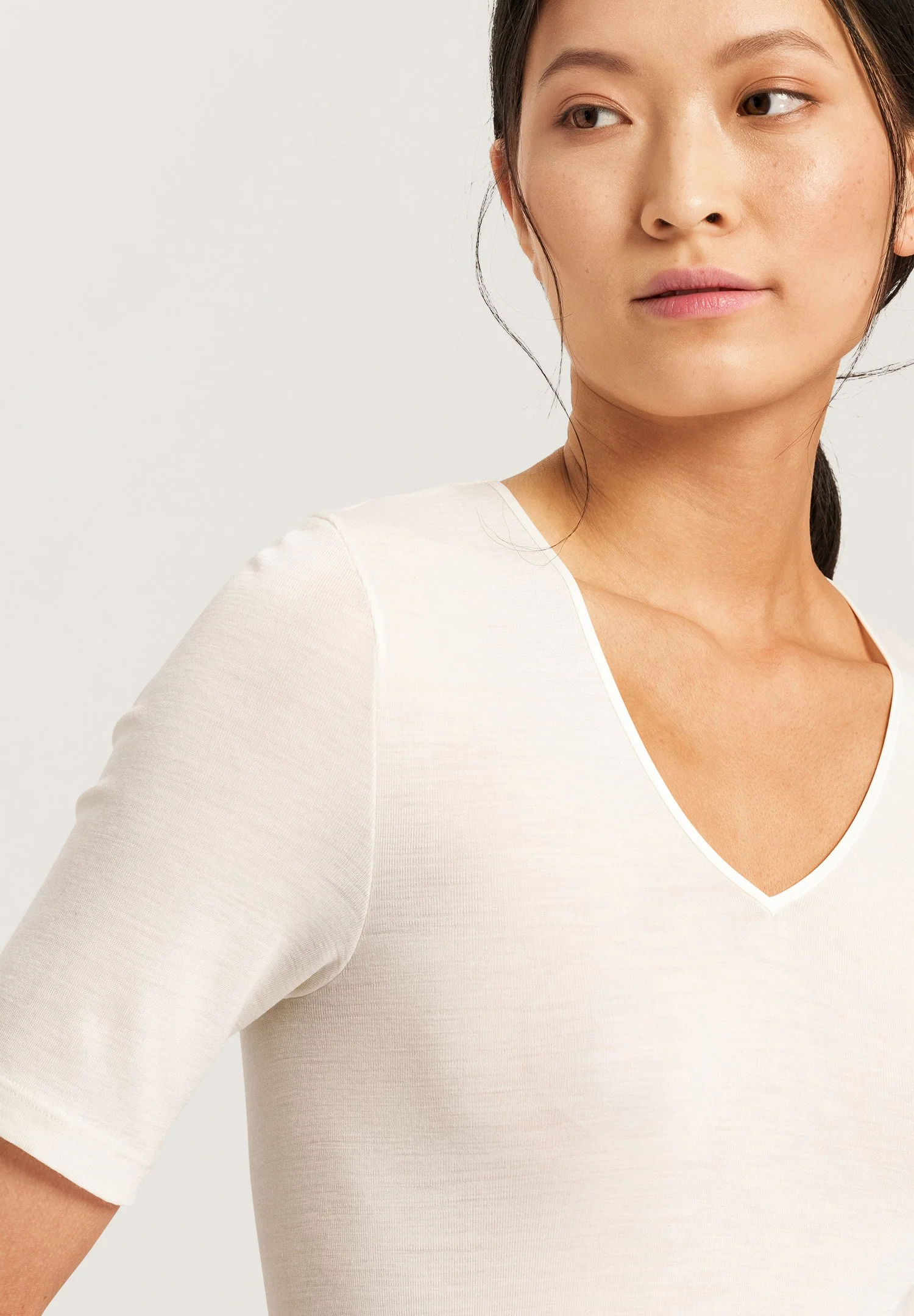 Woolen Silk S/SLV Shirt | cygne 071417-070795 - Image 6