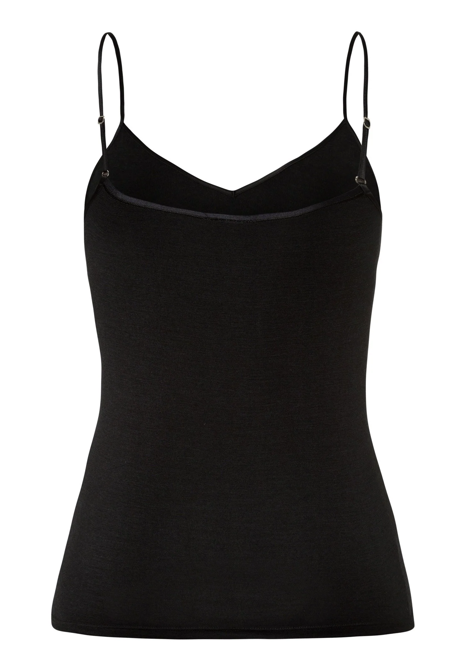 Woolen Silk Spaghetti Top | black 071415-070018 - Image 3