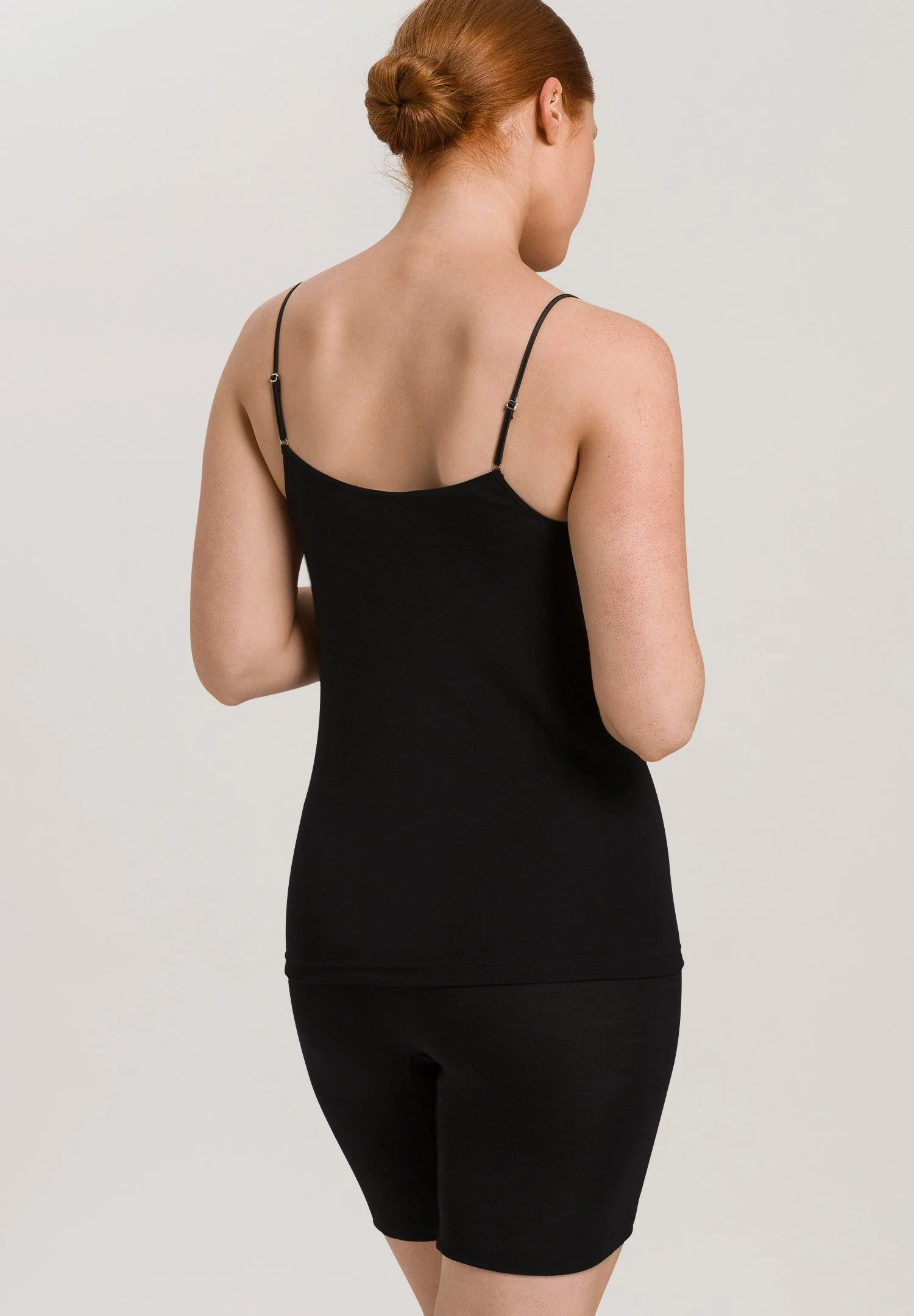 Woolen Silk Spaghetti Top | black 071415-070018 - Image 4