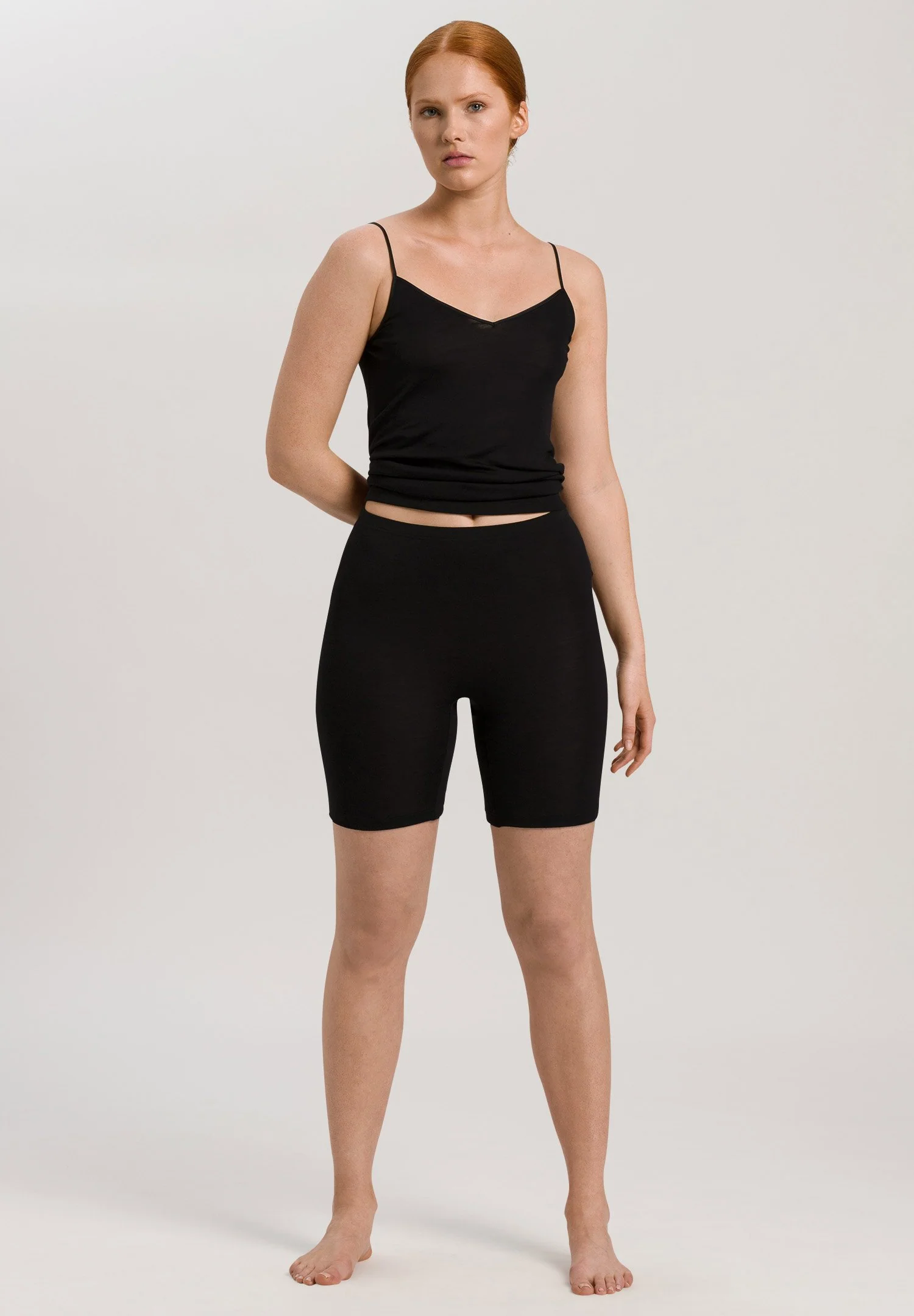 Woolen Silk Spaghetti Top | black 071415-070018 - Image 5