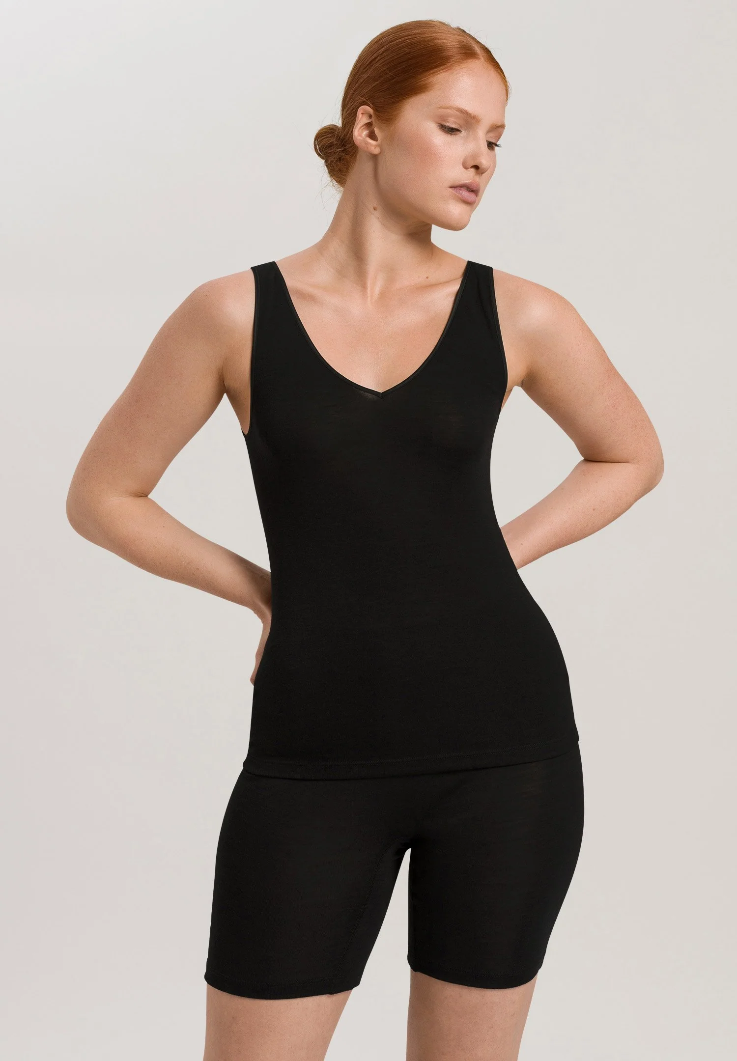 Woolen Silk Tank Top | black 071416-070018 - Image 2