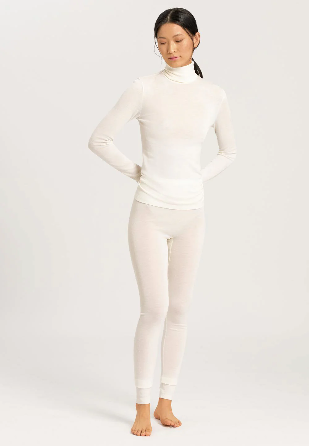 Woolen Silk Turtle-Neck Shirt | cygne 071423-070795 - Image 5